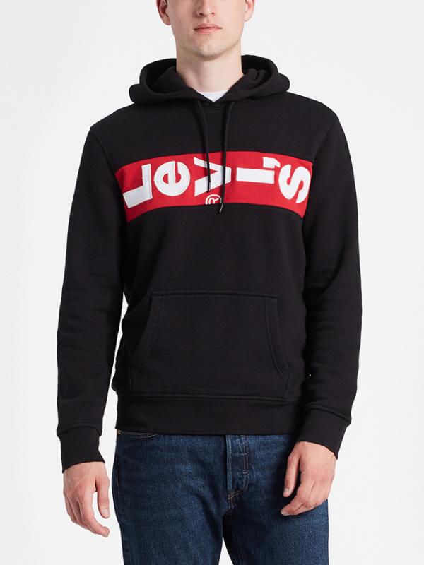Mikina LEVI'S L Tab Hoodie Černá