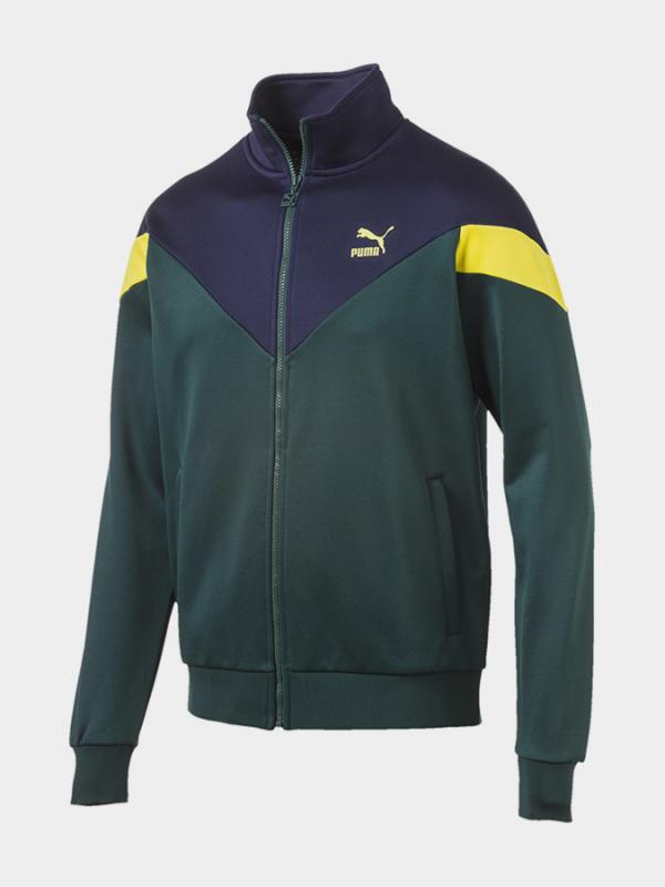 Bunda Puma Iconic MCS Track Jacket Ponderosa Pine Zelená