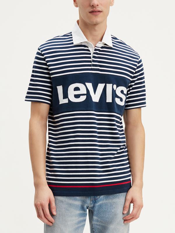 Tričko LEVI'S SS Mighty Blocked Rugby Barevná