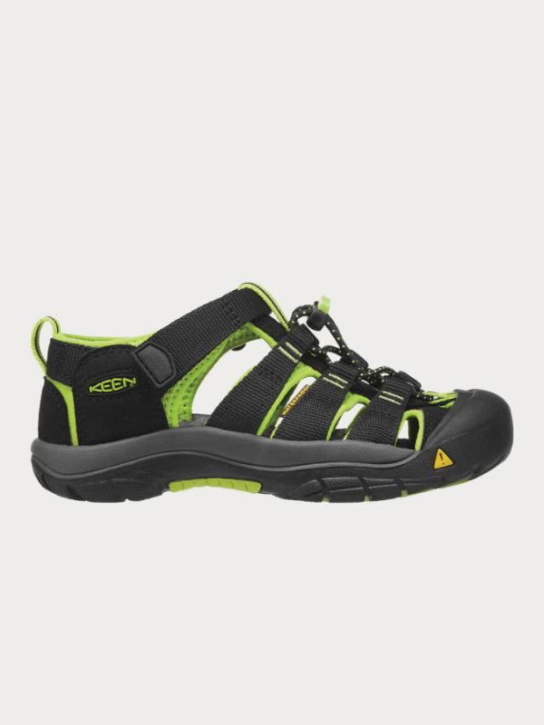 Sandály Keen Newport H2 K Black/Lime Green Černá