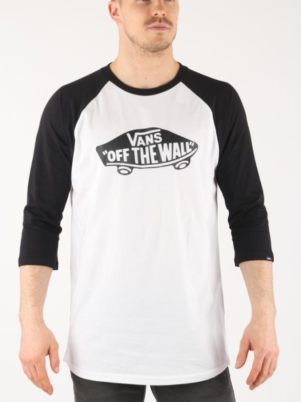 Tričko Vans Mn Otw Raglan White/Black Bílá