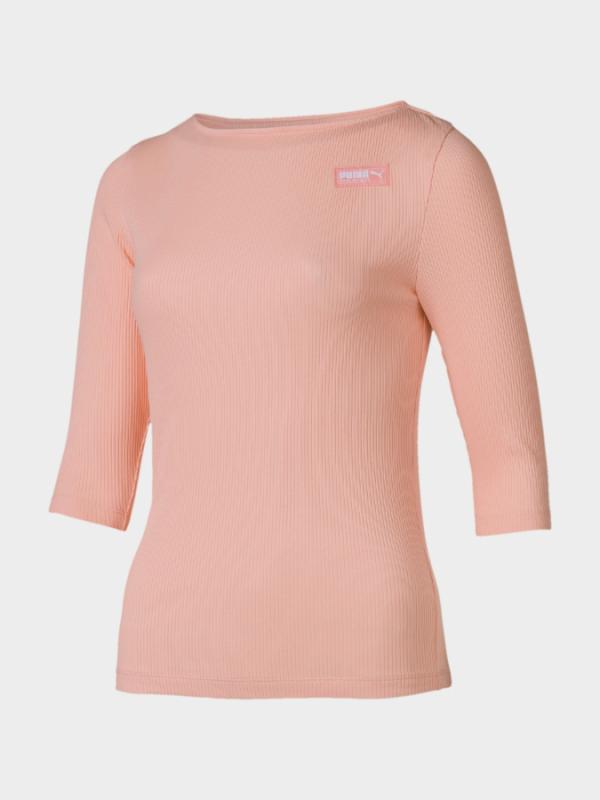 Tričko Puma Fusion Rib Tee Růžová