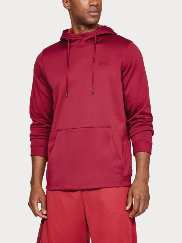 Mikina Under Armour Fleece Po Hoodie Červená