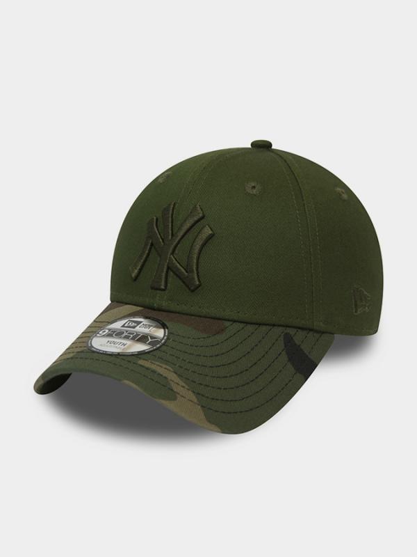 Kšiltovka New Era 940K Mlb Kids Camo Neyyan Zelená