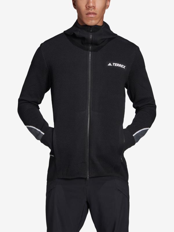 Mikina adidas Performance Pknit Midlayer Černá