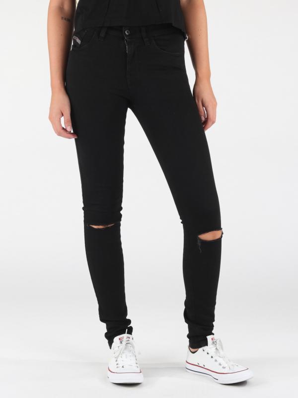 Džíny Diesel Skinzee L.32 Pantaloni Černá