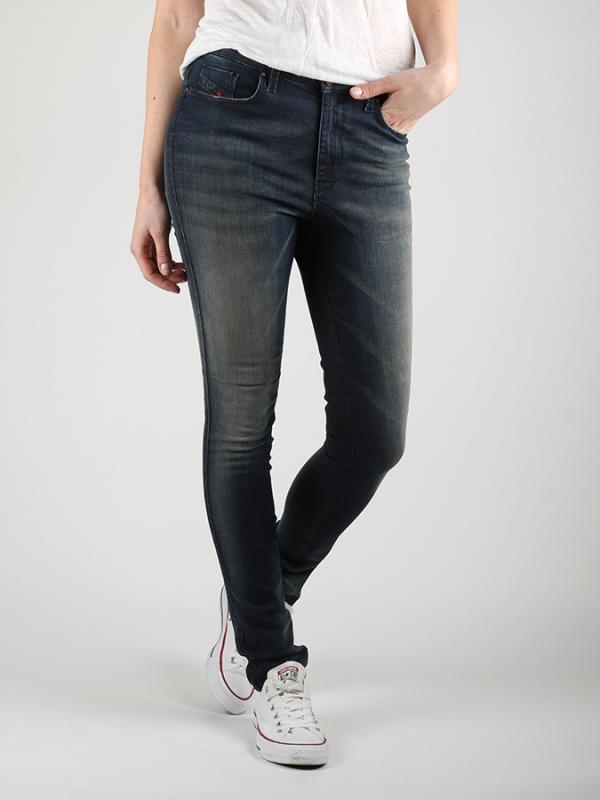 Džíny Diesel Skinzee-High L.32 Pantaloni Modrá