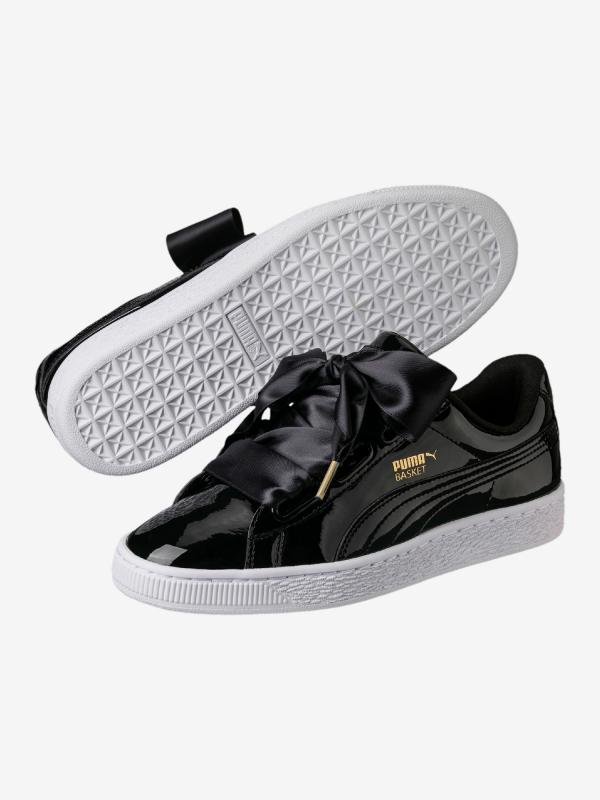 Boty Puma Basket Heart Patent Wn S Černá