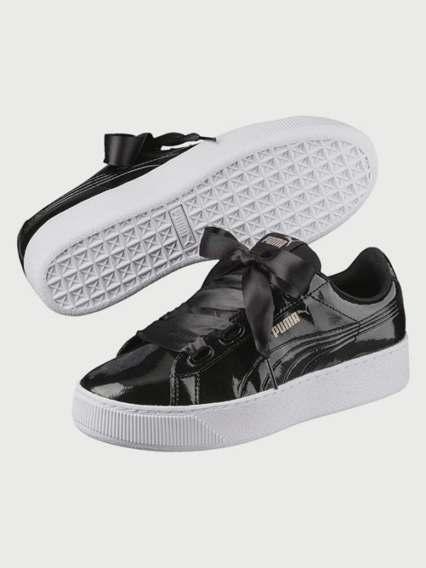 Boty Puma Vikky Platform Ribbon P Černá