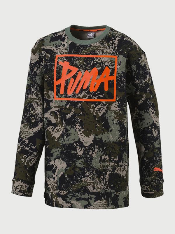 Mikina Puma Style Crew Sweat AOP B Barevná