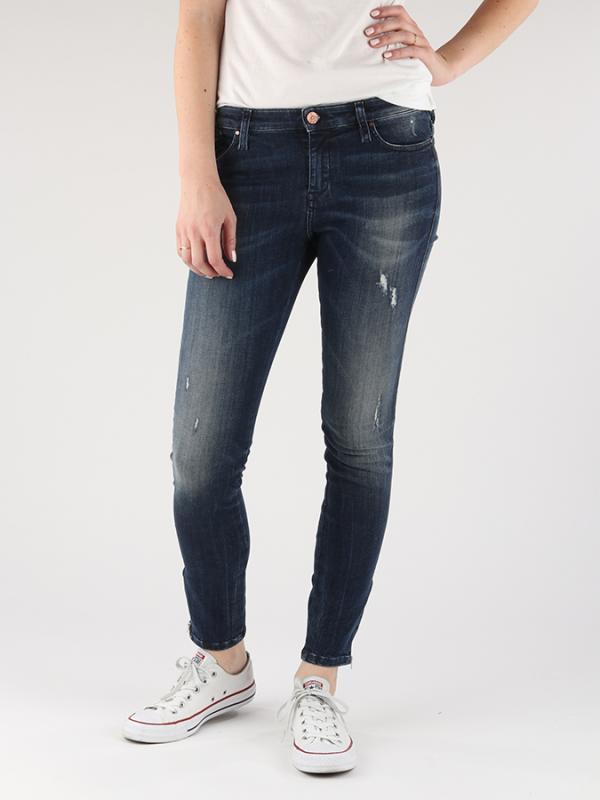 Džíny Diesel Skinzee-Zip L.32 Pantaloni Modrá