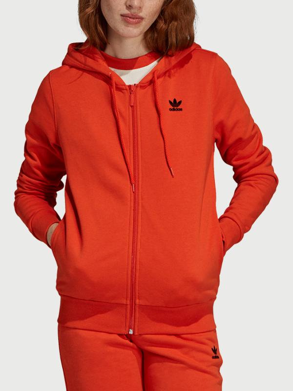 Mikina adidas Originals Zip Hoodie Oranžová