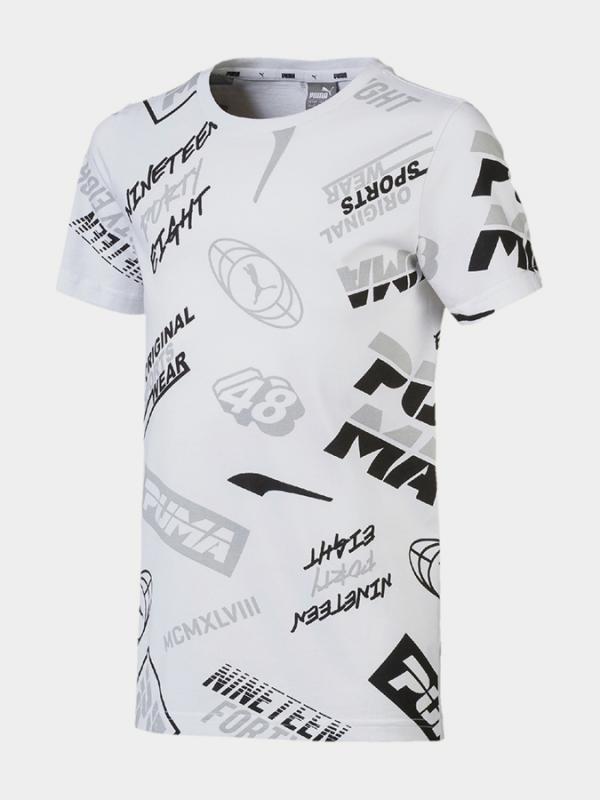 Tričko Puma Alpha Graphic Tee Bílá