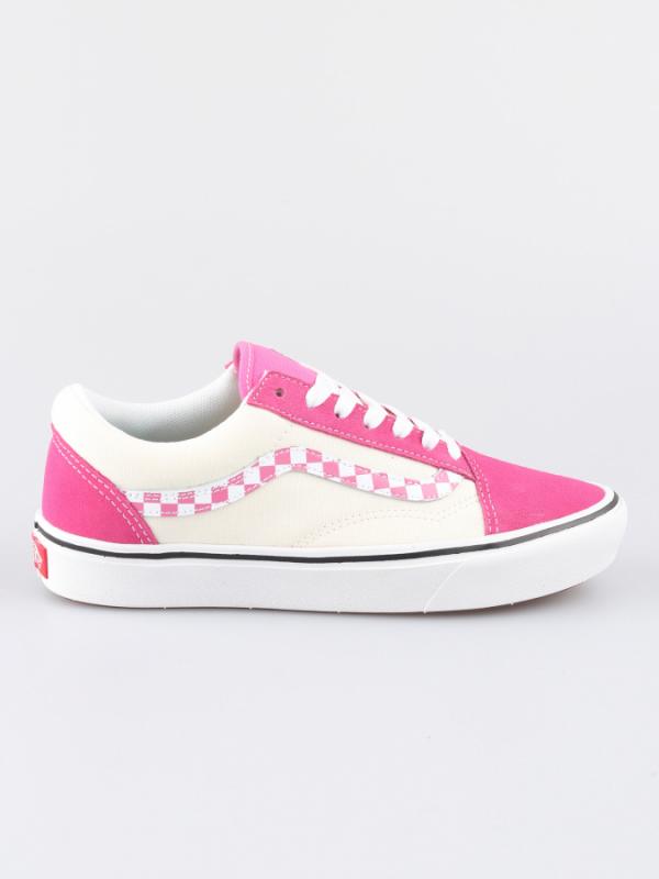 Boty Vans Ua Comfycush Old S (Sidestripe Check) Růžová