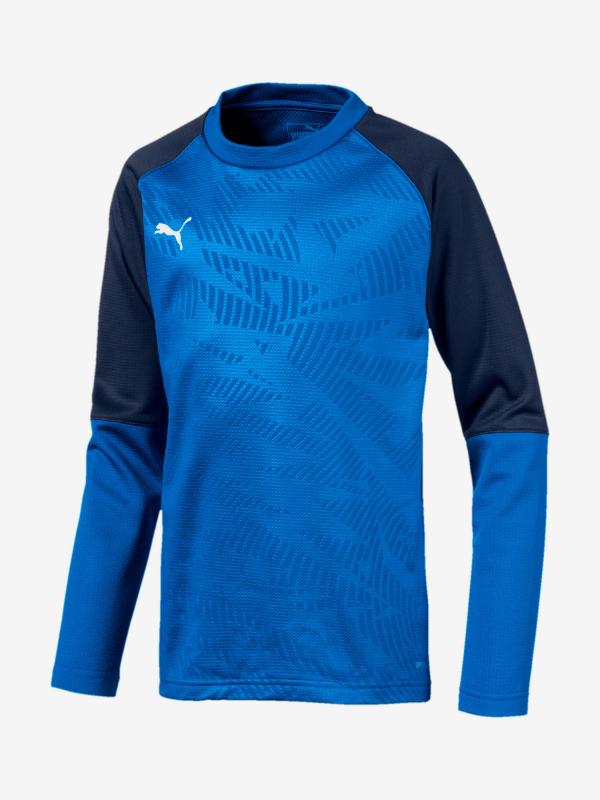 Mikina Puma Cup Training Sweat Core Jr Modrá