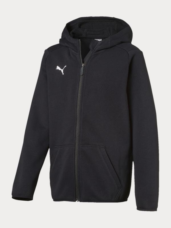 Bunda Puma Liga Casuals Hoody Jacket Jr Černá