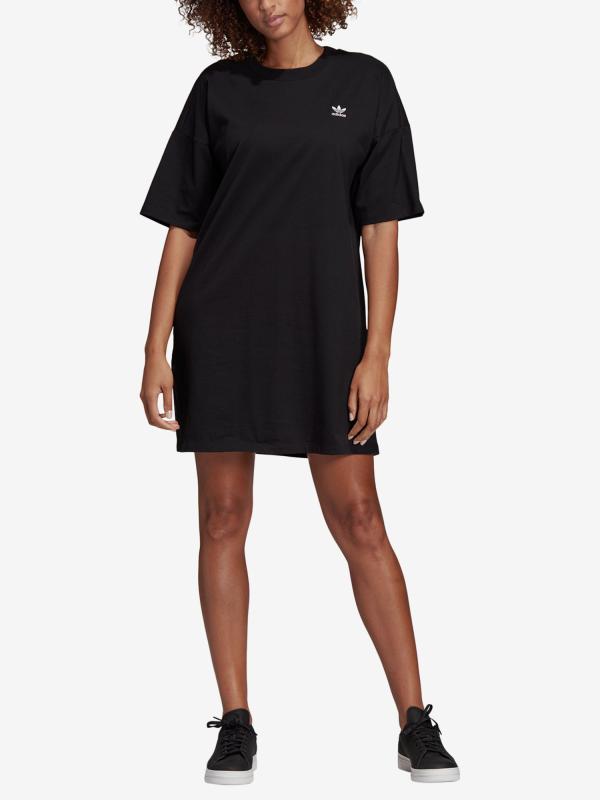 Šaty adidas Originals Trefoil Dress Černá