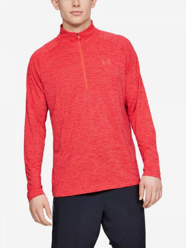 Tričko Under Armour Tech 2.0 1/2 Zip-Red Červená