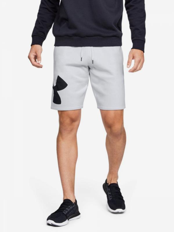 Kraťasy Under Armour Rival Fleece Logo Sweatshort-Gry Bílá