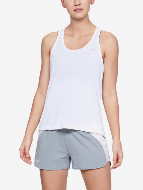 Tílko Under Armour Whisperlight Tie Back Tank-Wht Bílá