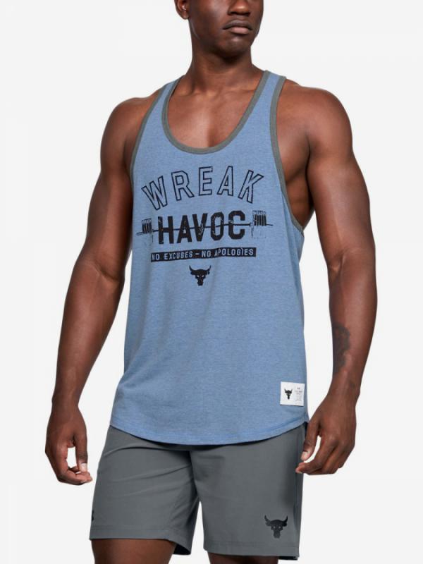 Tílko Under Armour Project Rock Tank Wreak Havoc-Blue Modrá
