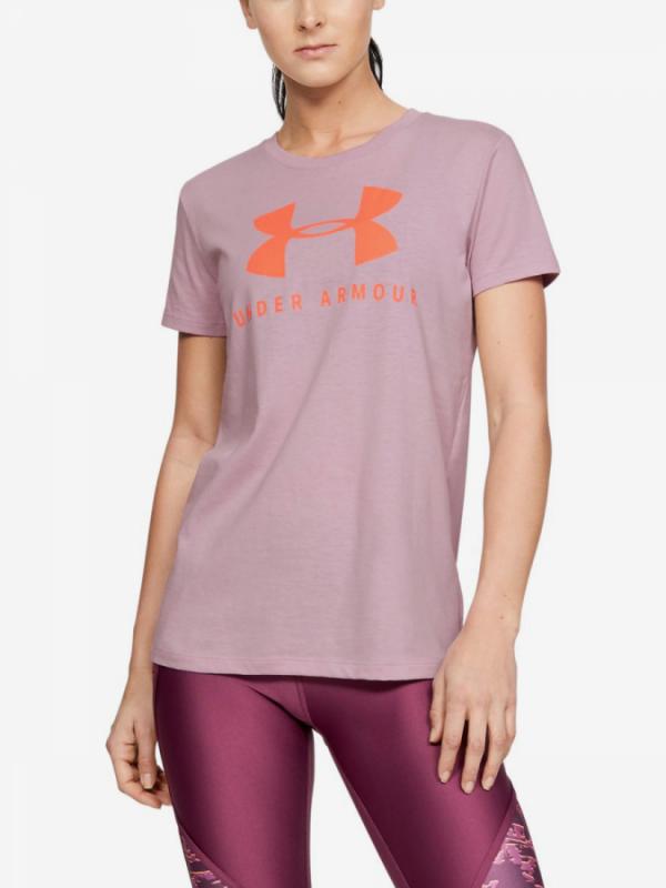 Tričko Under Armour Graphic Sportstyle Classic Crew-Pnk Růžová