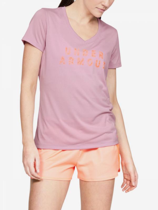 Tričko Under Armour Tech Ssv - Graphic-Pnk Růžová