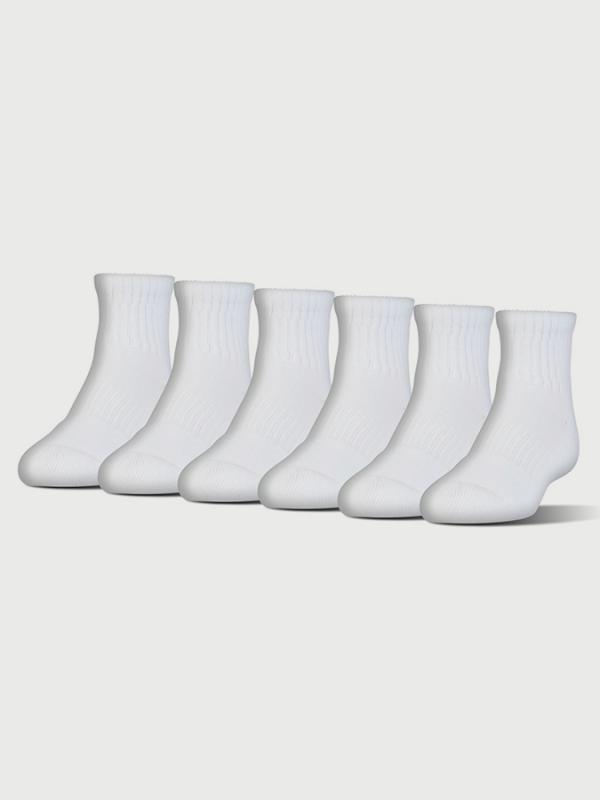 Ponožky Under Armour Charged Cotton 2 Quarter Bílá