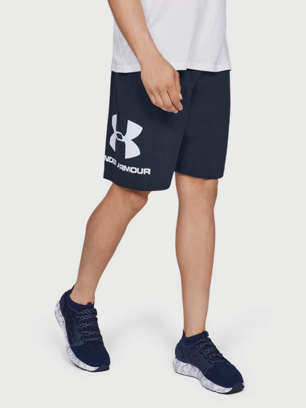 Kraťasy Under Armour Sportstyle Cotton Graphic Short Modrá