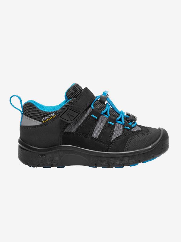 Boty Keen Hikeport Wp K Black/Blue Jewel Černá