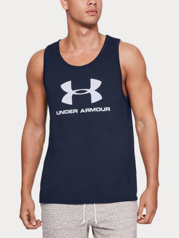 Tílko Under Armour Sportstyle Logo Tank Modrá