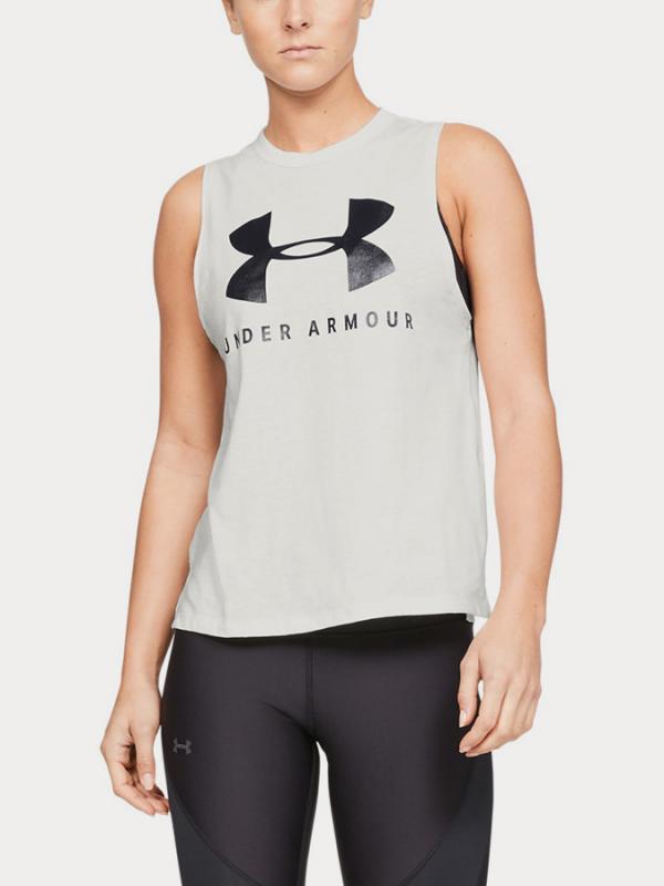 Tílko Under Armour Sportstyle Graphic Muscle Tank Bílá