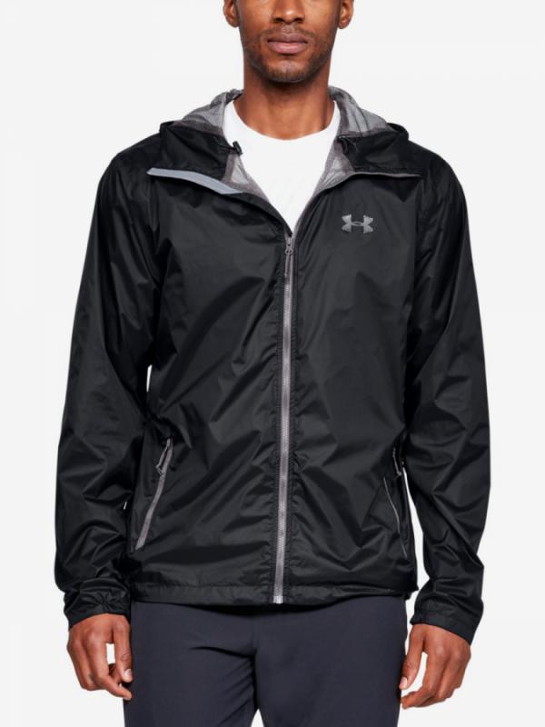 Bunda Under Armour Forefront Rain Jacket-Blk Černá