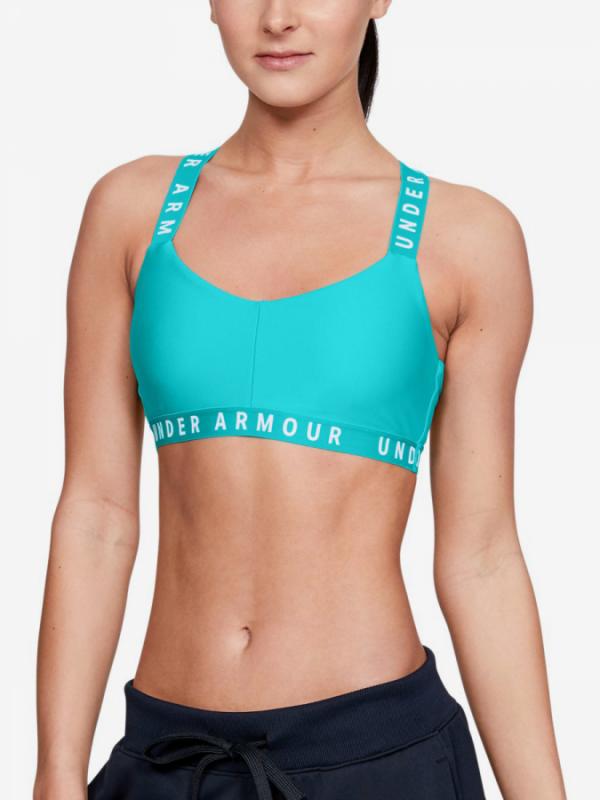 Podprsenka Under Armour Wordmark Strappy Sportlette -Blu Modrá