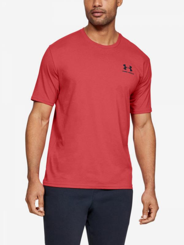 Tričko Under Armour Sportstyle Left Chest Ss-Red Červená