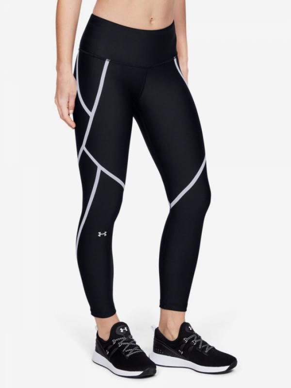 Kompresní legíny Under Armour Hg Ankle Crop Edgelit -Blk Černá