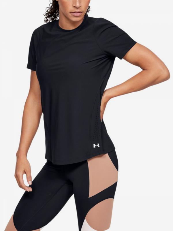 Tričko Under Armour Perpetual Fitted Ss-Blk Černá