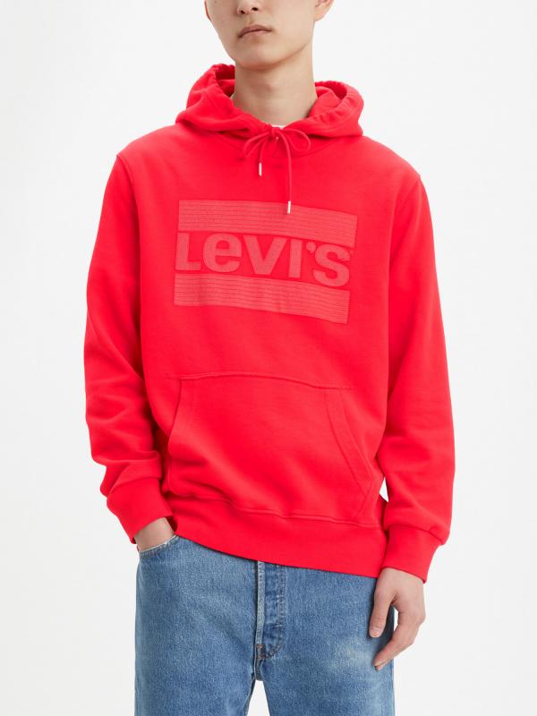 Mikina LEVI'S Graphic Po Hoodie B Sw Ssnl Te Červená