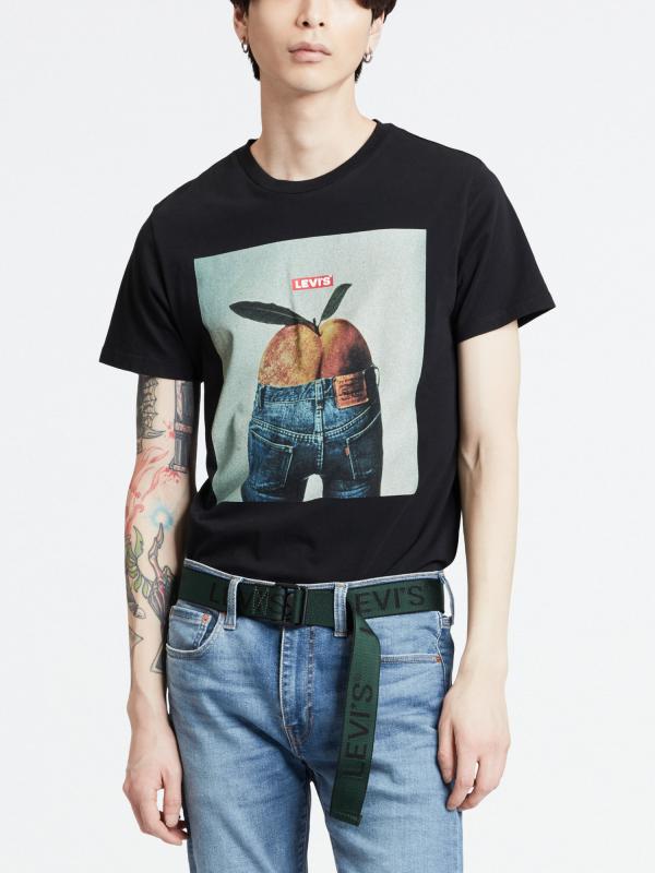 Tričko Levi's® Graphic Setin Neck 2 Peach Pho Černá