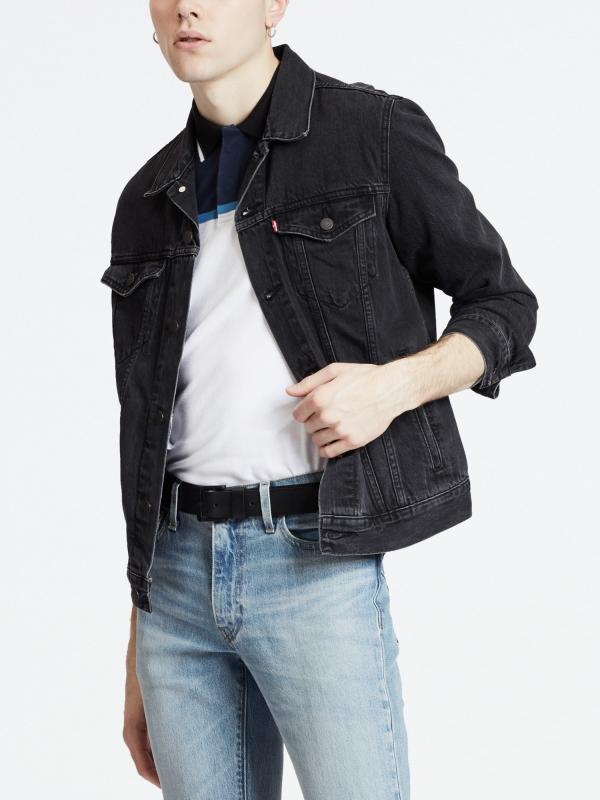 Bunda LEVI'S The Trucker Jacket Liquorice T Černá