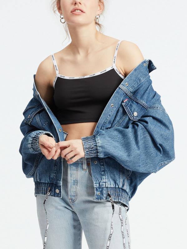 Bunda LEVI'S Dad Sport Trucker Doublecross Modrá