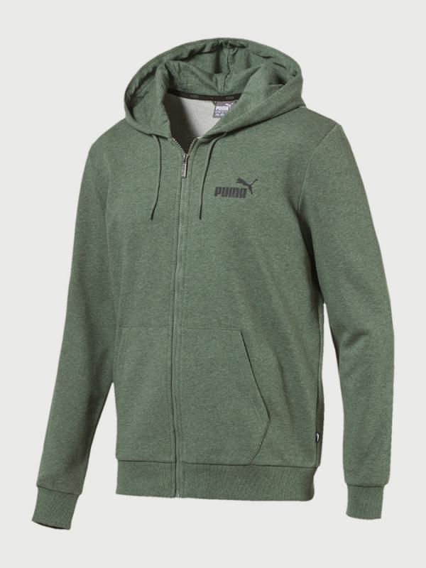 Mikina Puma Essentials+ Hooded Jacket Zelená