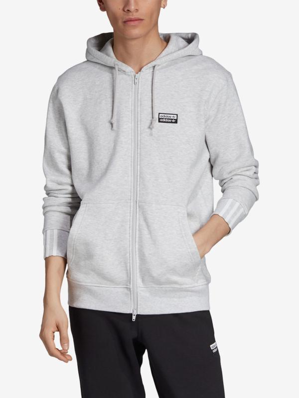 Mikina adidas Originals R.Y.V. Fz Hoody Šedá