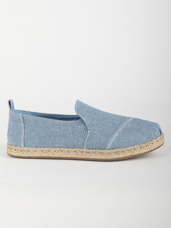 Boty Toms BLUE SLUB CHAMBRAY WM DECNALP ESP Modrá