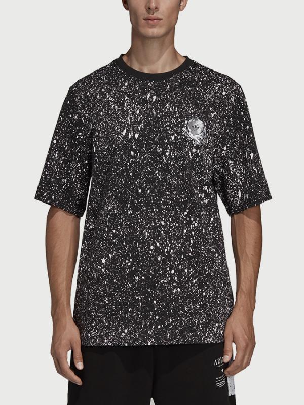 Tričko adidas Originals Planetoid Aop T Černá