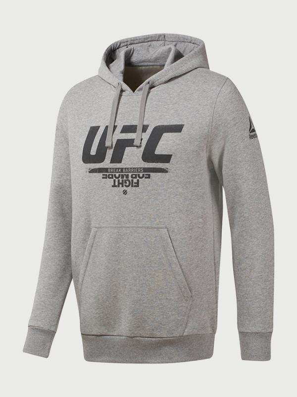 Mikina Reebok Ufc Fg Pullover Hoodie Šedá