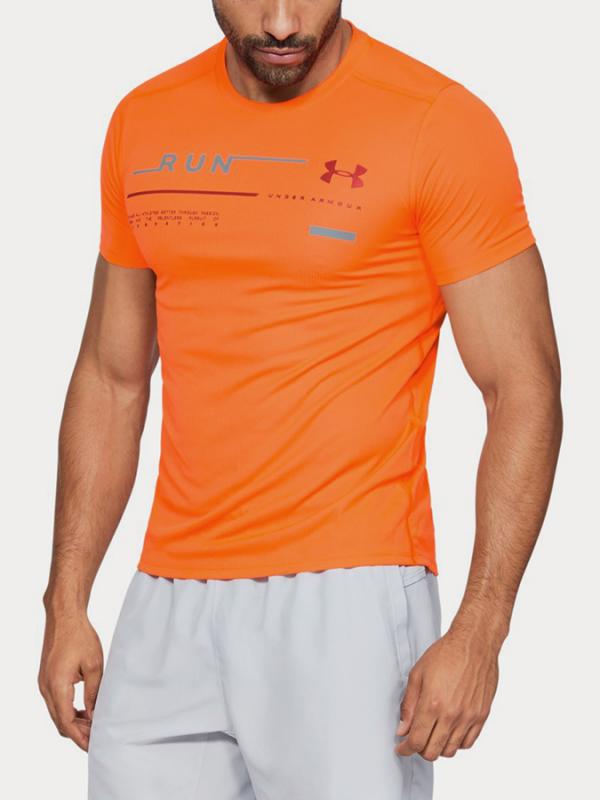 Tričko Under Armour Run Graphic Tee Oranžová