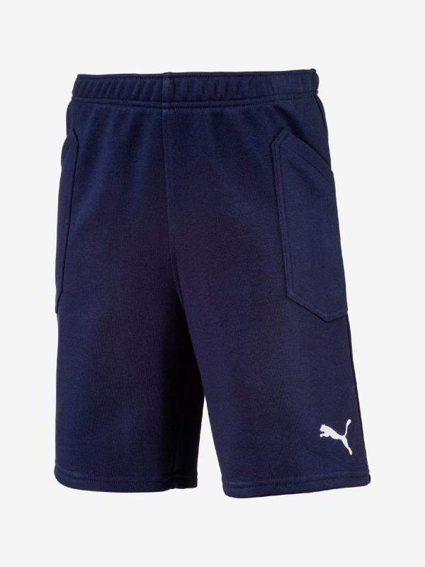 Kraťasy Puma Liga Casuals Shorts Jr Modrá