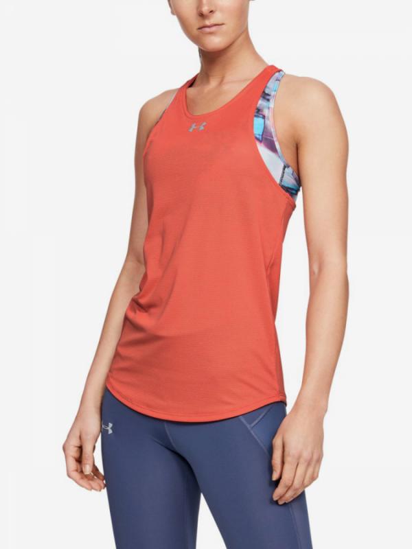 Tílko Under Armour Qualifier Tank-Red Oranžová
