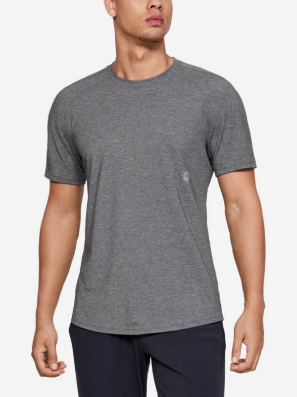 Tričko Under Armour Athlete Recovery Travel Tee-Blk Šedá